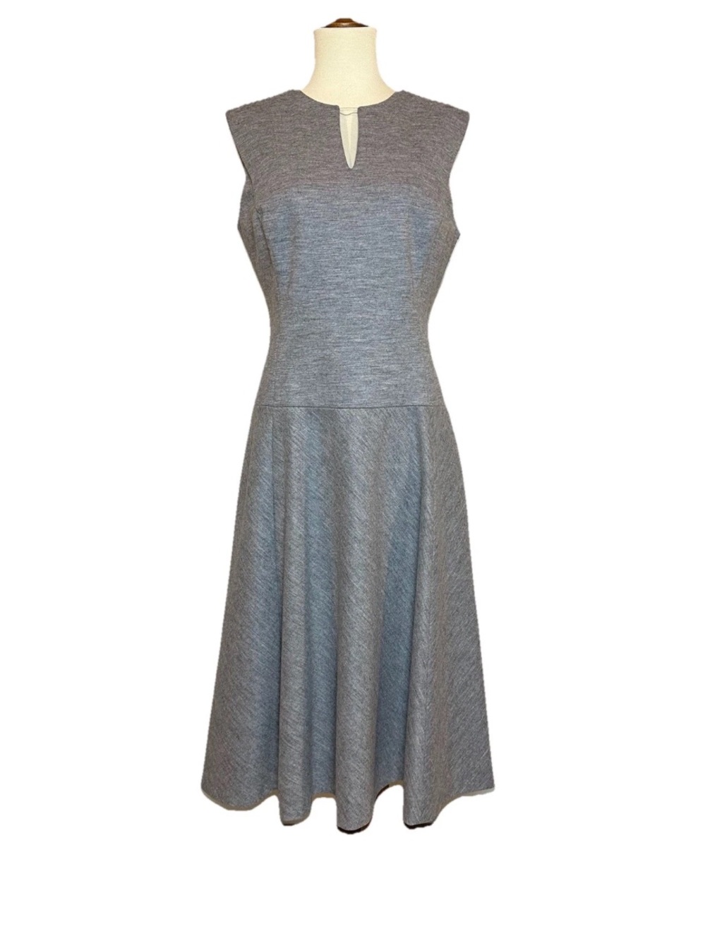 Classiques Entier Wool Blend Sleeveless Dress Heather Gray NWT $298